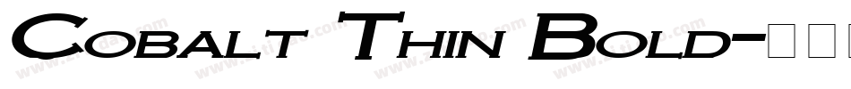 Cobalt Thin Bold字体转换